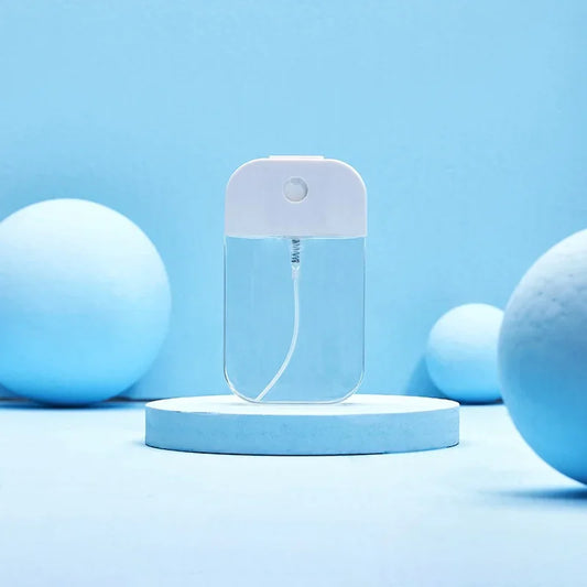 1 Juego de botella pulverizadora de tarjeta de 50ml, subembotellado de Perfume y Alcohol, subembotellado de agua de desinfección, subpaquete portátil de viaje