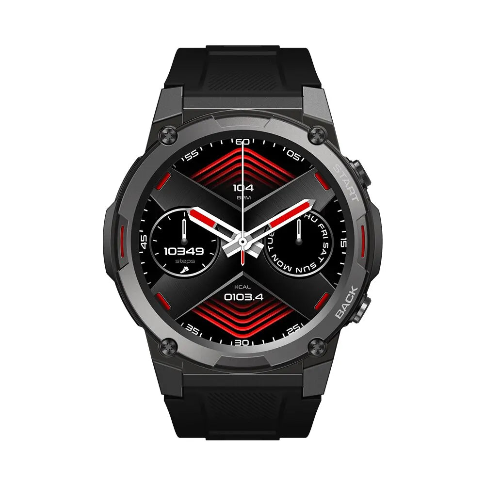 Reloj inteligente Zeblaze VIBE 7 PRO con llamadas de voz, pantalla AMOLED de 1,43 pulgadas, llamadas telefónicas de alta fidelidad, resistente, deportivo, para hombres