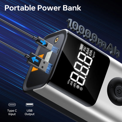 BUVAYE 2500A - Arrancador de batería portátil para coche, 150 PSI, 12 V, para motores de gasolina de 8,0 L y diésel de 6,0 L