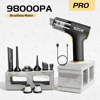 Mini aspiradora portátil de mano para coche, limpiador inalámbrico para electrodomésticos, máquina de limpieza potente para teclado