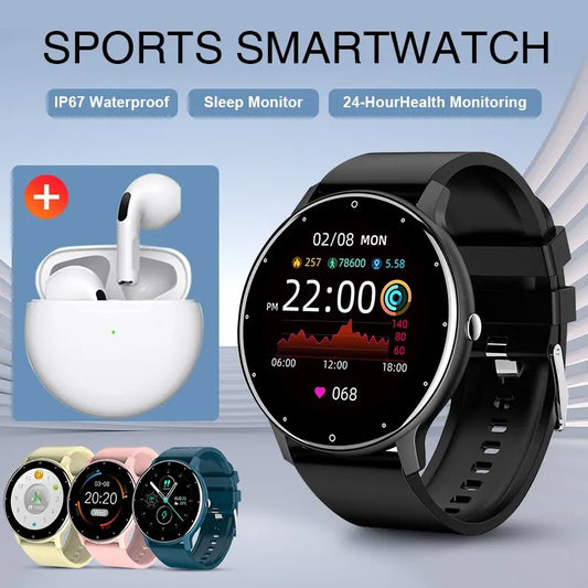 LIGE 2024 Nuevo reloj inteligente para hombres Rastreador de actividad en tiempo real Monitor de ritmo cardíaco Reloj inteligente deportivo para mujeres Reloj para hombres para Android IOS
