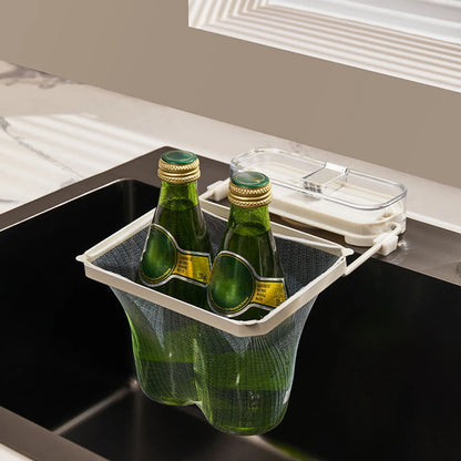 1 Uds colador de fregadero con ventosa, estante de drenaje con malla de ajuste para filtrar residuos de cocina, cesta de colador de fregadero de esquina triangular