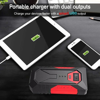 Arrancador de batería de coche de 18800mAh, Banco de energía portátil, refuerzo de batería de coche, dispositivo de arranque de coche de 12V para gasolina diésel 3.0L/1,5L