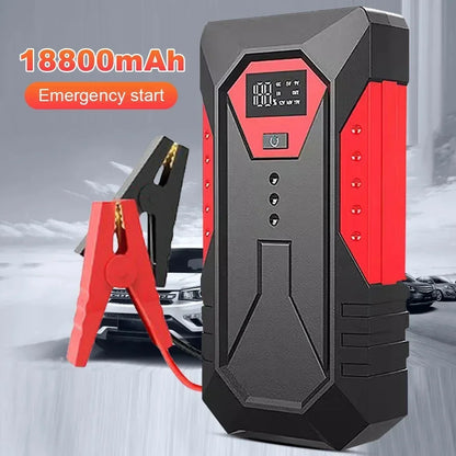 Arrancador de batería de coche de 18800mAh, Banco de energía portátil, refuerzo de batería de coche, dispositivo de arranque de coche de 12V para gasolina diésel 3.0L/1,5L