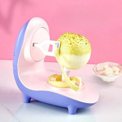 Pelador de frutas eléctrico multifuncional, herramienta de pelado automático, hoja de acero inoxidable, raspador de fruta para el hogar