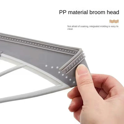 Escoba de silicona multifuncional, escobilla de goma, lavado de ventanas, hogar, piso, raspador de vidrio, limpieza de espejo manual