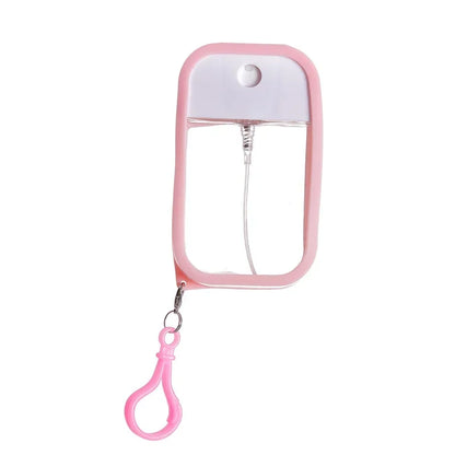 1 Juego de botella pulverizadora de tarjeta de 50ml, subembotellado de Perfume y Alcohol, subembotellado de agua de desinfección, subpaquete portátil de viaje