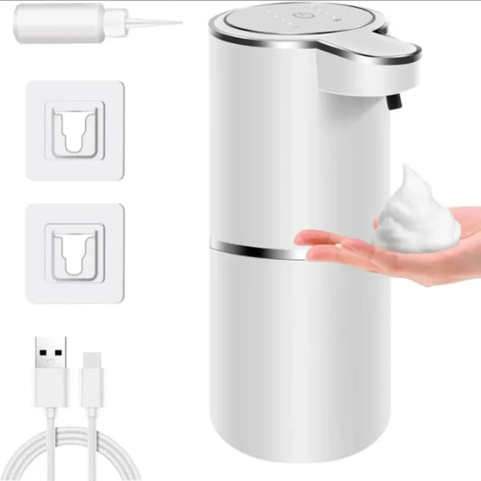 Automatic Soap Dispenser Touchless Foaming Soap Dispenser 380ml USB Rechargeable Electric 4 Level Adjustable Foam Soap Dispenser