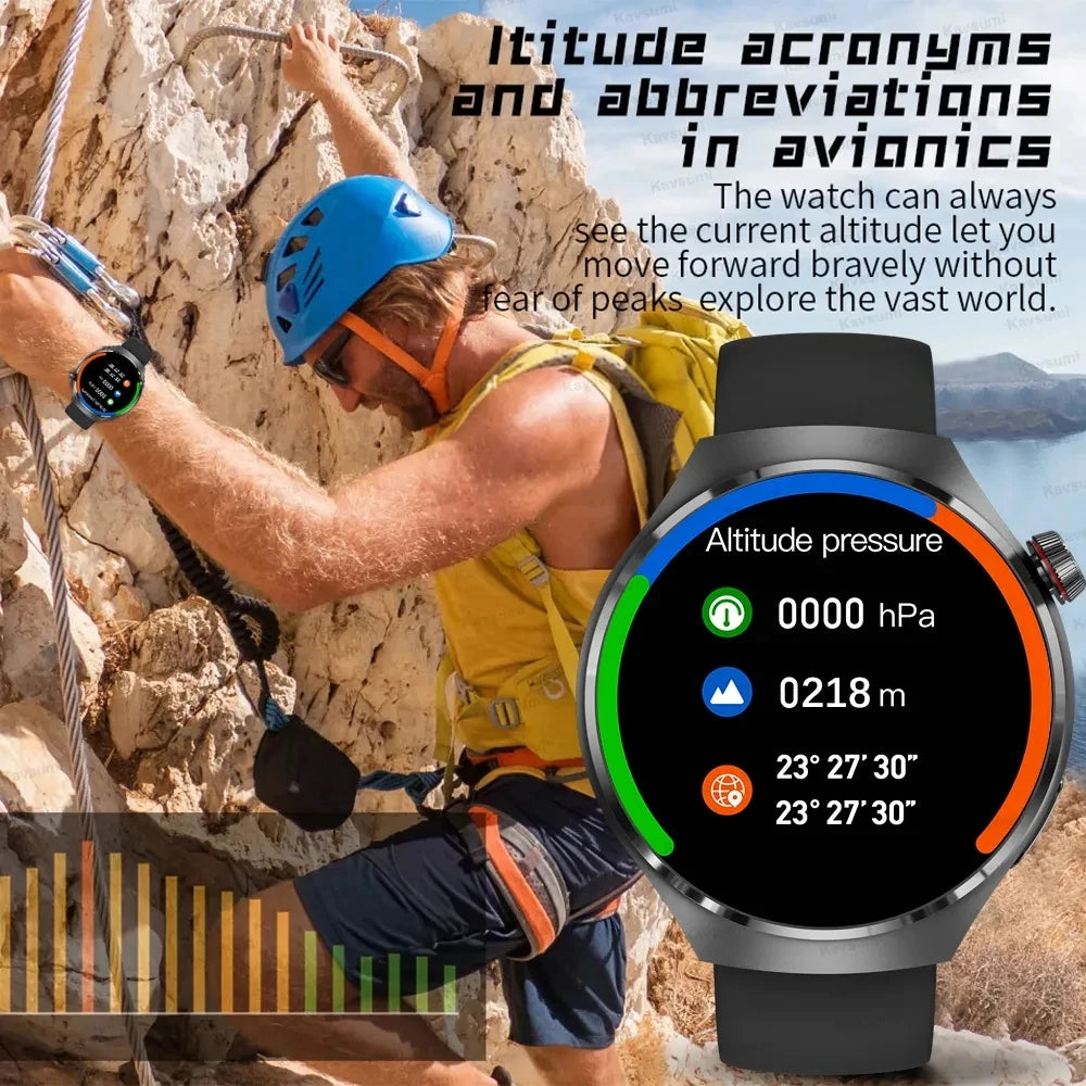Reloj inteligente para hombre HUAWEI GT4 Pro con GPS y NFC, pantalla AMOLED de 360 x 360, control del ritmo cardíaco, llamadas por Bluetooth, IP68, resistente al agua, 2024