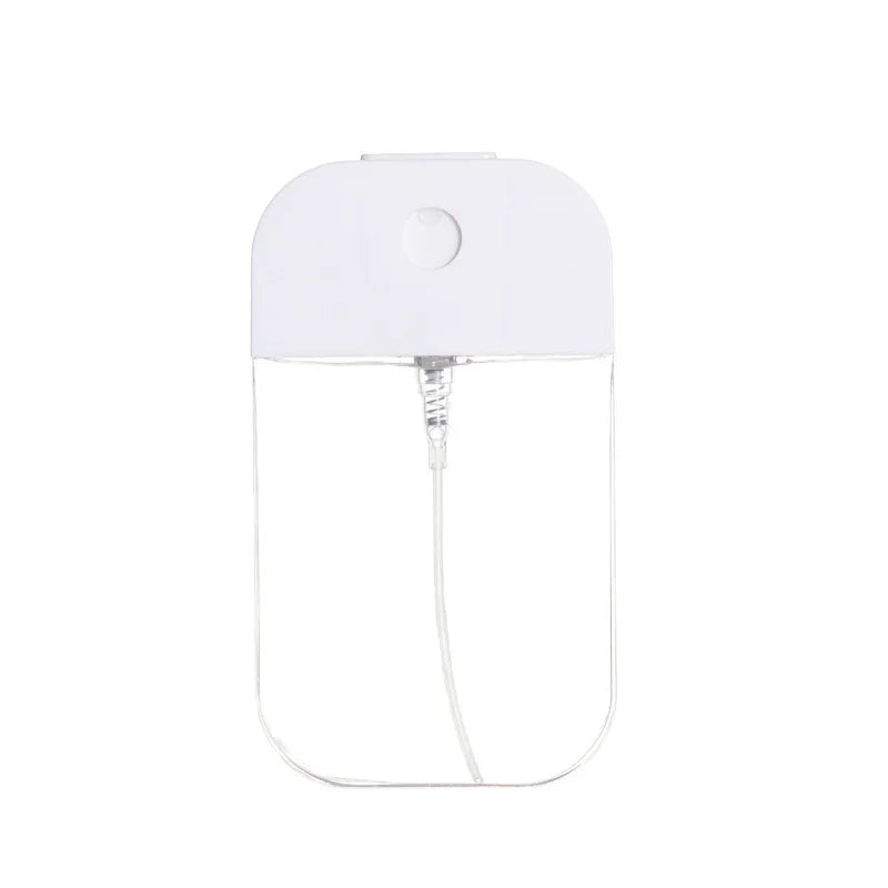 1 Juego de botella pulverizadora de tarjeta de 50ml, subembotellado de Perfume y Alcohol, subembotellado de agua de desinfección, subpaquete portátil de viaje