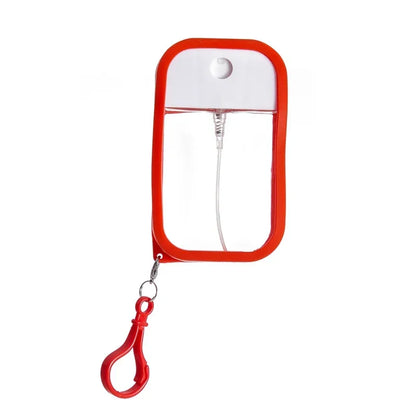 1 Juego de botella pulverizadora de tarjeta de 50ml, subembotellado de Perfume y Alcohol, subembotellado de agua de desinfección, subpaquete portátil de viaje