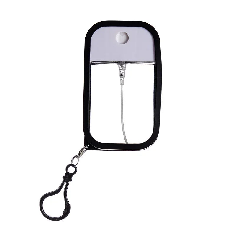 1 Juego de botella pulverizadora de tarjeta de 50ml, subembotellado de Perfume y Alcohol, subembotellado de agua de desinfección, subpaquete portátil de viaje