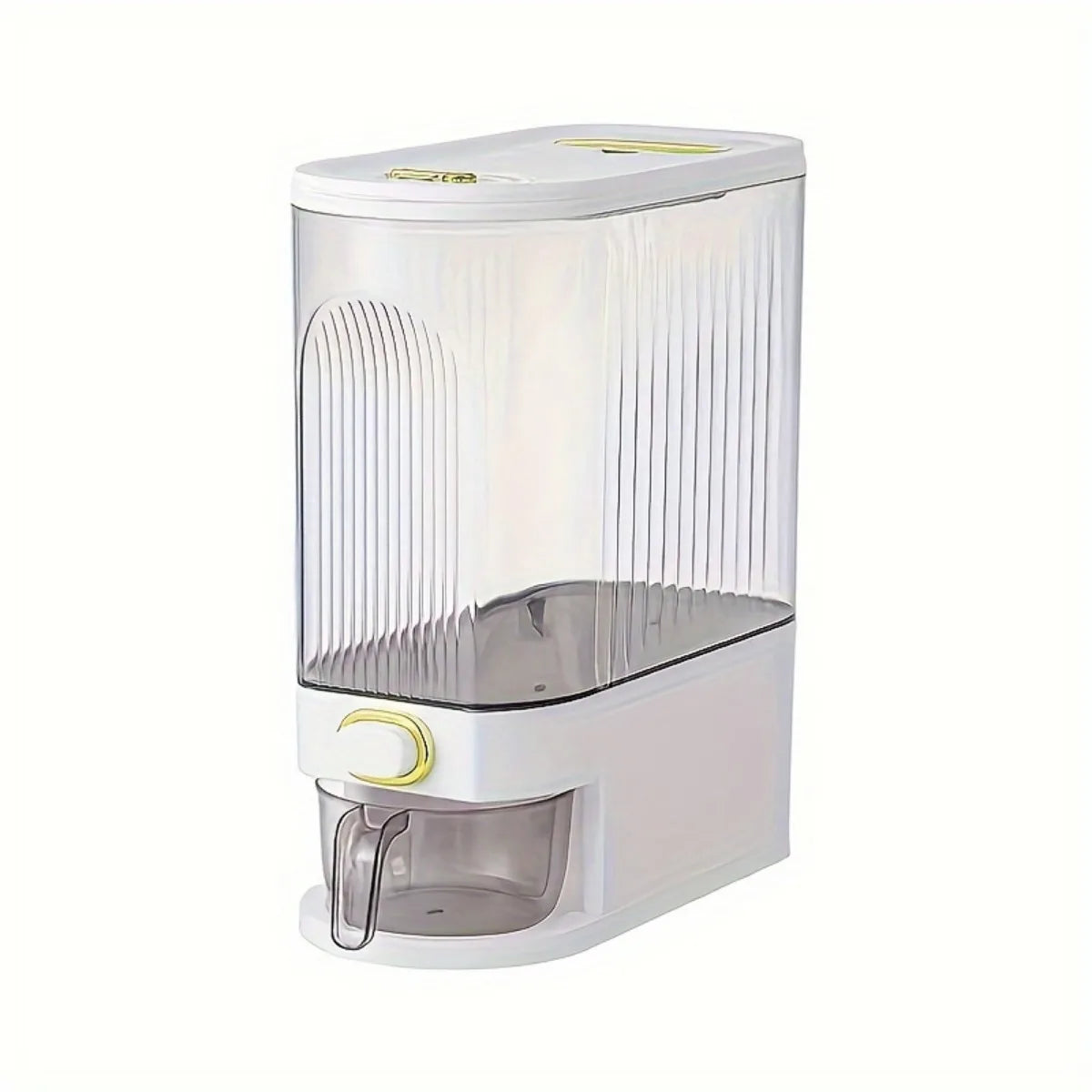 1 dispensador de granos de arroz sellado de gran capacidad: contenedor de almacenamiento de granos a prueba de humedad, adecuado para orden de cocina