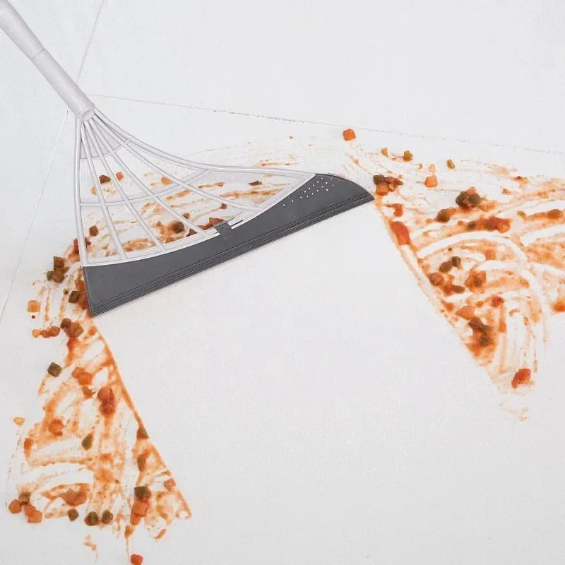 Escoba de silicona multifuncional, escobilla de goma, lavado de ventanas, hogar, piso, raspador de vidrio, limpieza de espejo manual