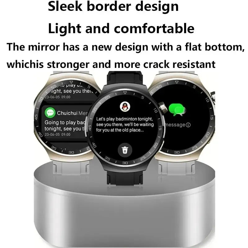 Reloj inteligente Ola Esporte para hombre GT3 Pro, pantalla HD de 390 x 390, control del ritmo cardíaco, llamadas por Bluetooth, IP67, resistente al agua, deportivo, esferas DIY