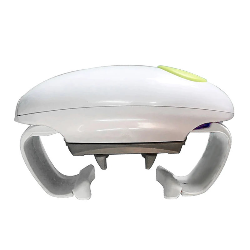 Abrelatas eléctrico de borde liso, práctico y automático, abrelatas de doble oreja, abrelatas de vidrio para cocina