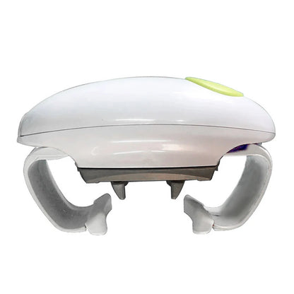 Abrelatas eléctrico de borde liso, práctico y automático, abrelatas de doble oreja, abrelatas de vidrio para cocina