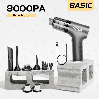 Mini aspiradora portátil de mano para coche, limpiador inalámbrico para electrodomésticos, máquina de limpieza potente para teclado