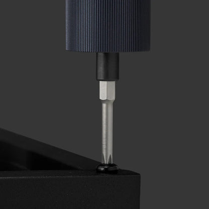 HOTO-Kit de destornilladores eléctricos de 3,6 V, conjunto de herramientas de reparación, 3 niveles de torsión, para electrodomésticos, 25 brocas de acero de aleación, Funda magnética