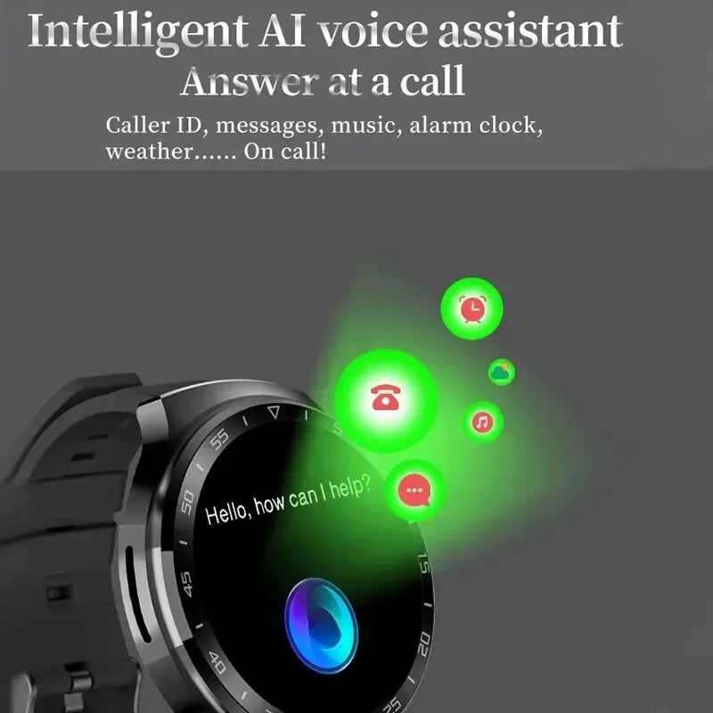 Reloj inteligente Ola Esporte para hombre GT3 Pro, pantalla HD de 390 x 390, control del ritmo cardíaco, llamadas por Bluetooth, IP67, resistente al agua, deportivo, esferas DIY