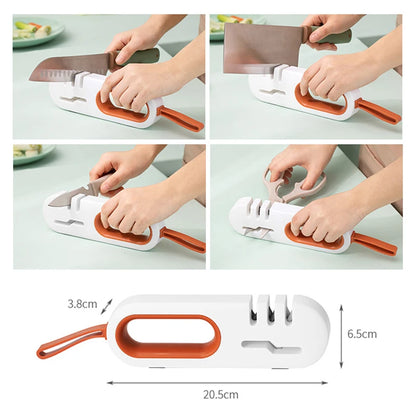 Xiaomi-afilador de cuchillos profesional Multi 4 en 1, tijeras de cocina, piedra de afilar, amoladora, máquina perforadora, nuevo