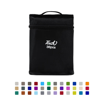 Set de 24 a 168 marcadores artísticos de doble punta con base oleosa para dibujo, bocetos, graffiti, manga y otros materiales escolares de arte.