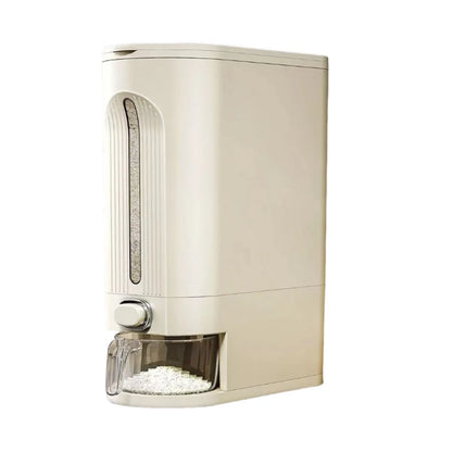 1 dispensador de granos de arroz sellado de gran capacidad: contenedor de almacenamiento de granos a prueba de humedad, adecuado para orden de cocina