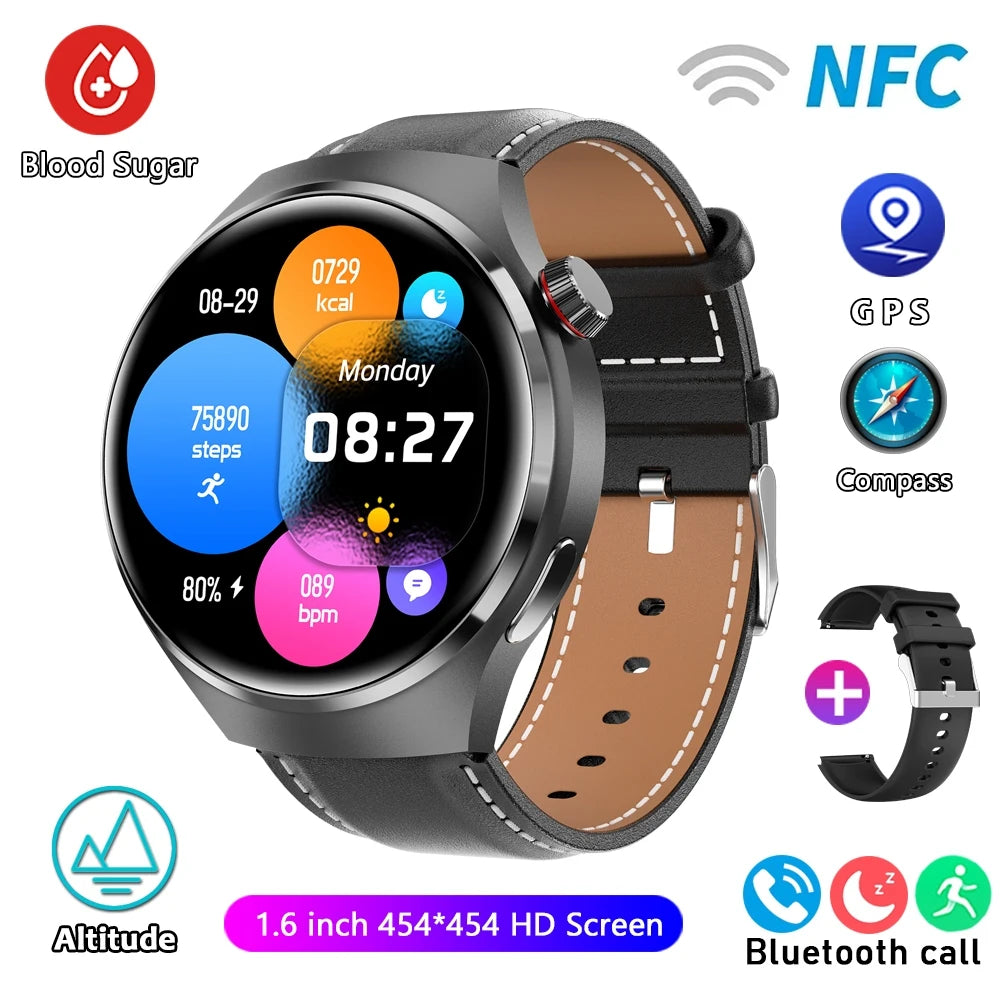 Reloj inteligente para hombre HUAWEI GT4 Pro con GPS y NFC, pantalla AMOLED de 360 x 360, control del ritmo cardíaco, llamadas por Bluetooth, IP68, resistente al agua, 2024