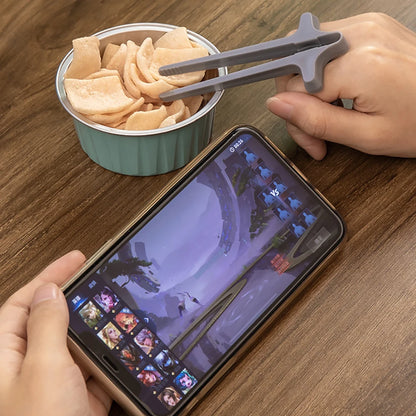 1 unidad de palillos chinos para juegos, soporte para palillos de plástico, funda para dedos de juego, palillos de entrenamiento para juegos