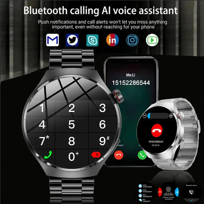 Reloj inteligente para hombre HUAWEI GT4 Pro con GPS y NFC, pantalla AMOLED de 360 x 360, control del ritmo cardíaco, llamadas por Bluetooth, IP68, resistente al agua, 2024
