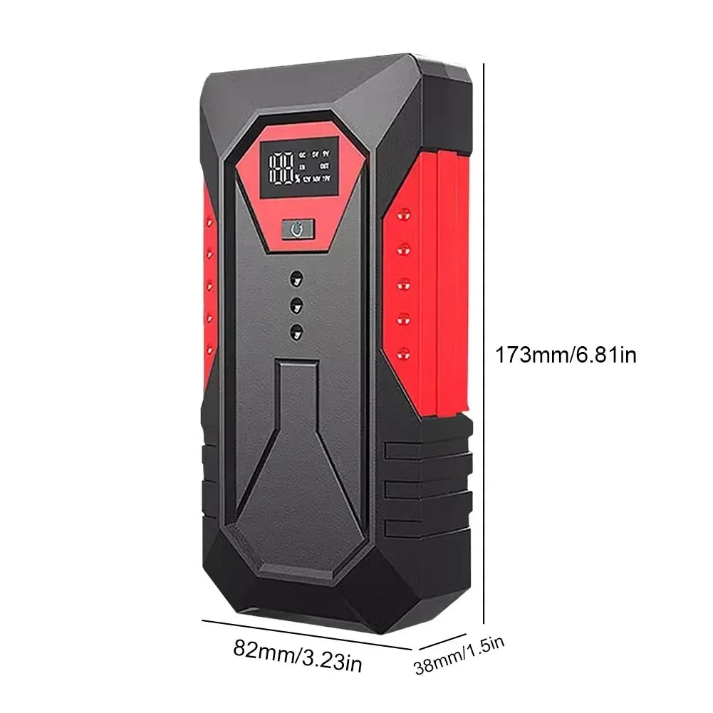 Arrancador de batería de coche de 18800mAh, Banco de energía portátil, refuerzo de batería de coche, dispositivo de arranque de coche de 12V para gasolina diésel 3.0L/1,5L