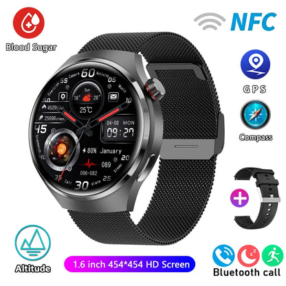 Reloj inteligente para hombre HUAWEI GT4 Pro con GPS y NFC, pantalla AMOLED de 360 x 360, control del ritmo cardíaco, llamadas por Bluetooth, IP68, resistente al agua, 2024