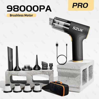 Mini aspiradora portátil de mano para coche, limpiador inalámbrico para electrodomésticos, máquina de limpieza potente para teclado