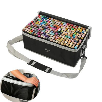 Set de 24-262 marcadores artísticos de doble punta con base oleosa para dibujo, bocetos, graffiti, manga y material escolar de arte.