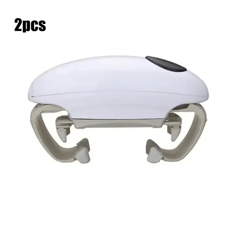 Abrelatas eléctrico de borde liso, práctico y automático, abrelatas de doble oreja, abrelatas de vidrio para cocina
