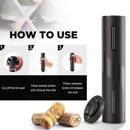 Abridor de vino eléctrico, sacacorchos automático con soporte para abridor de botellas de cerveza, cortador de papel de aluminio, barra de cocina, puede Opene