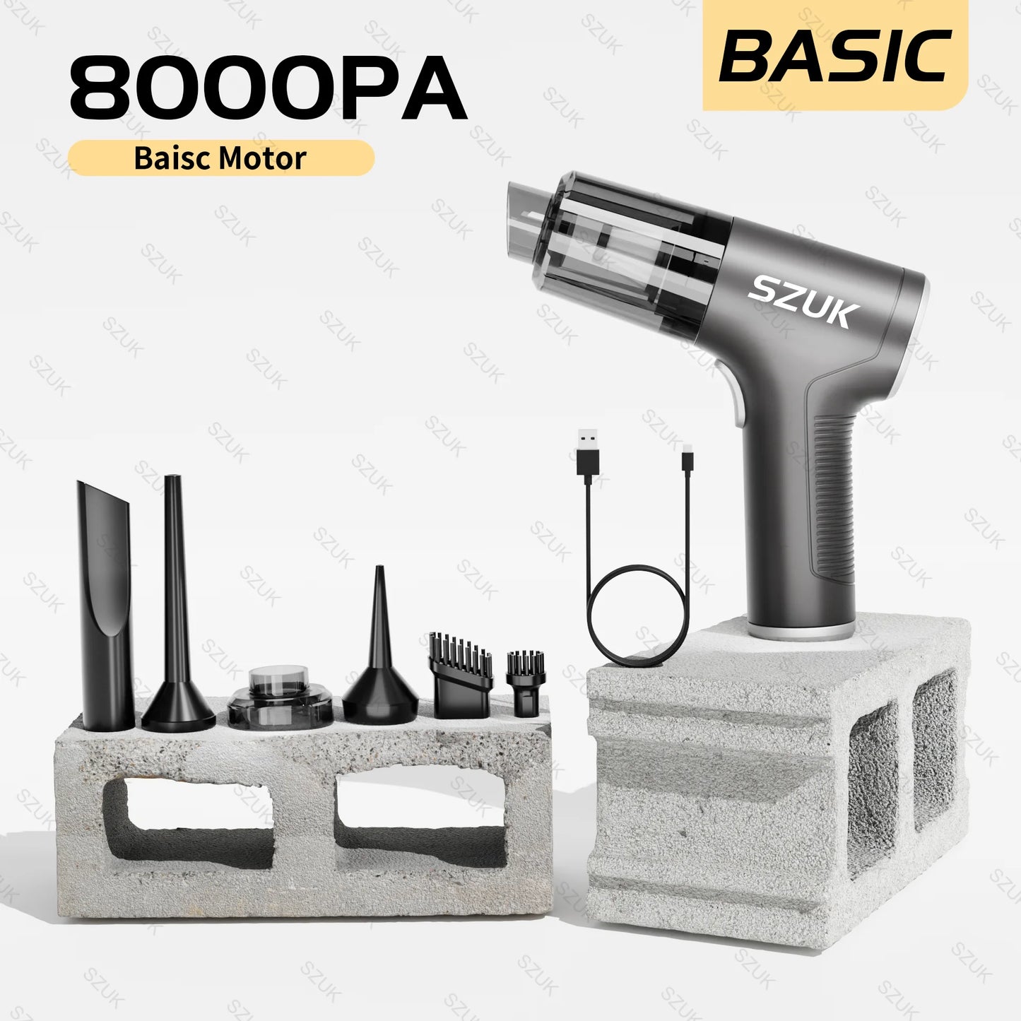 Mini aspiradora portátil de mano para coche, limpiador inalámbrico para electrodomésticos, máquina de limpieza potente para teclado